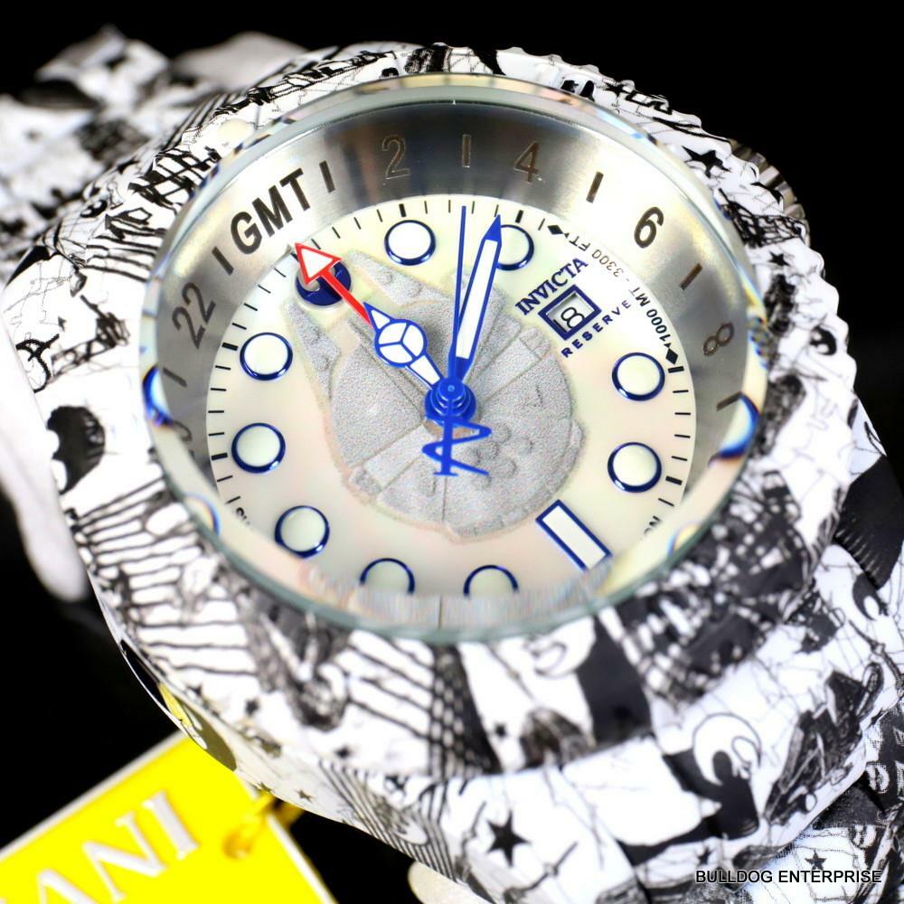 Invicta Reserve Star Wars Hydromax Rebel Alliance Swiss Mvt White Watch 52mm New
