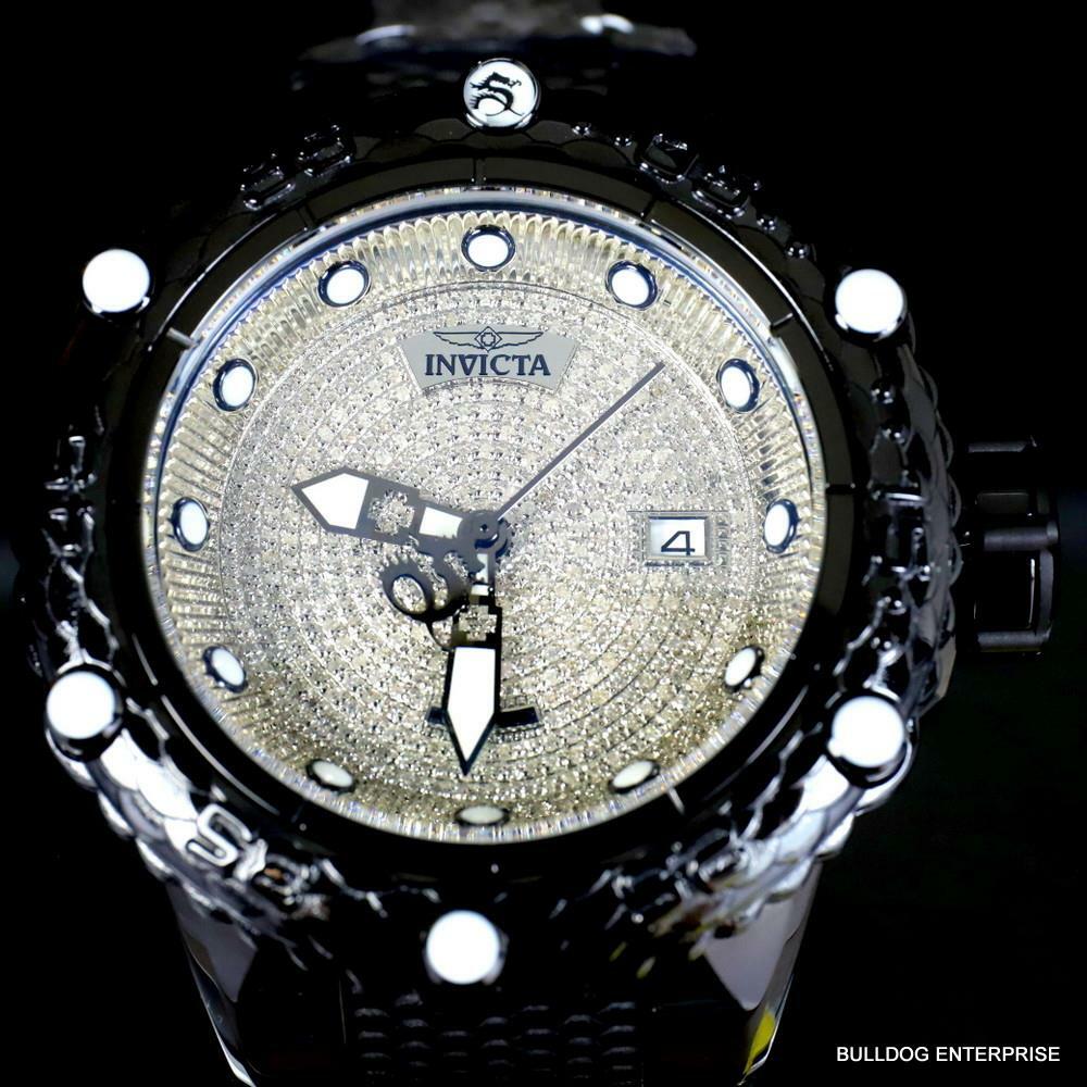 Invicta Subaqua Noma VI 1.81 CTW Diamond Automatic Black Steal Watch 52mm New
