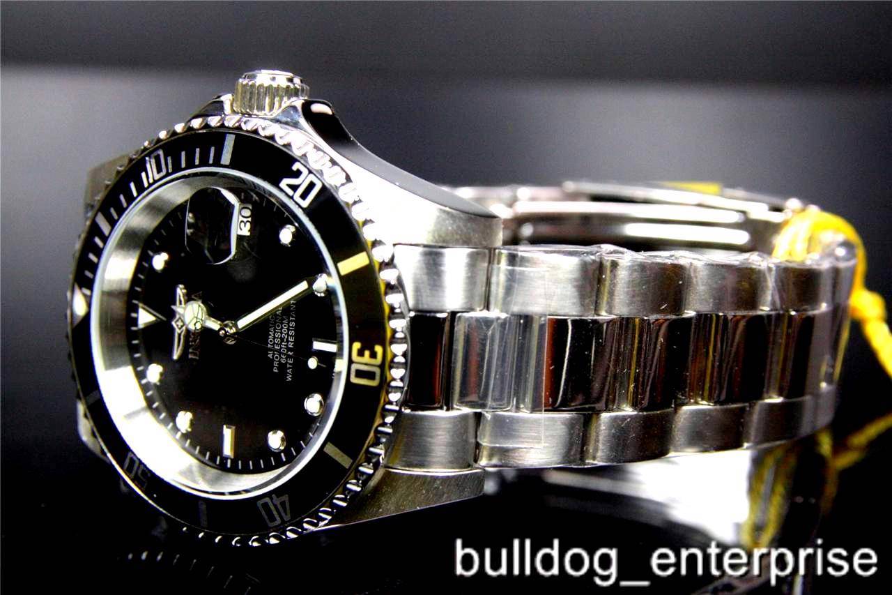 Mens Invicta Pro Diver Black 8926OB 8926C NH35A Automatic Coin Bezel Watch New