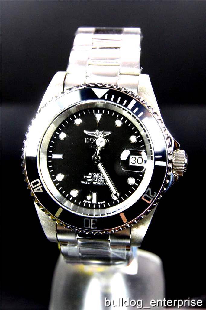 Mens Invicta Pro Diver Black 8926OB 8926C NH35A Automatic Coin Bezel Watch New