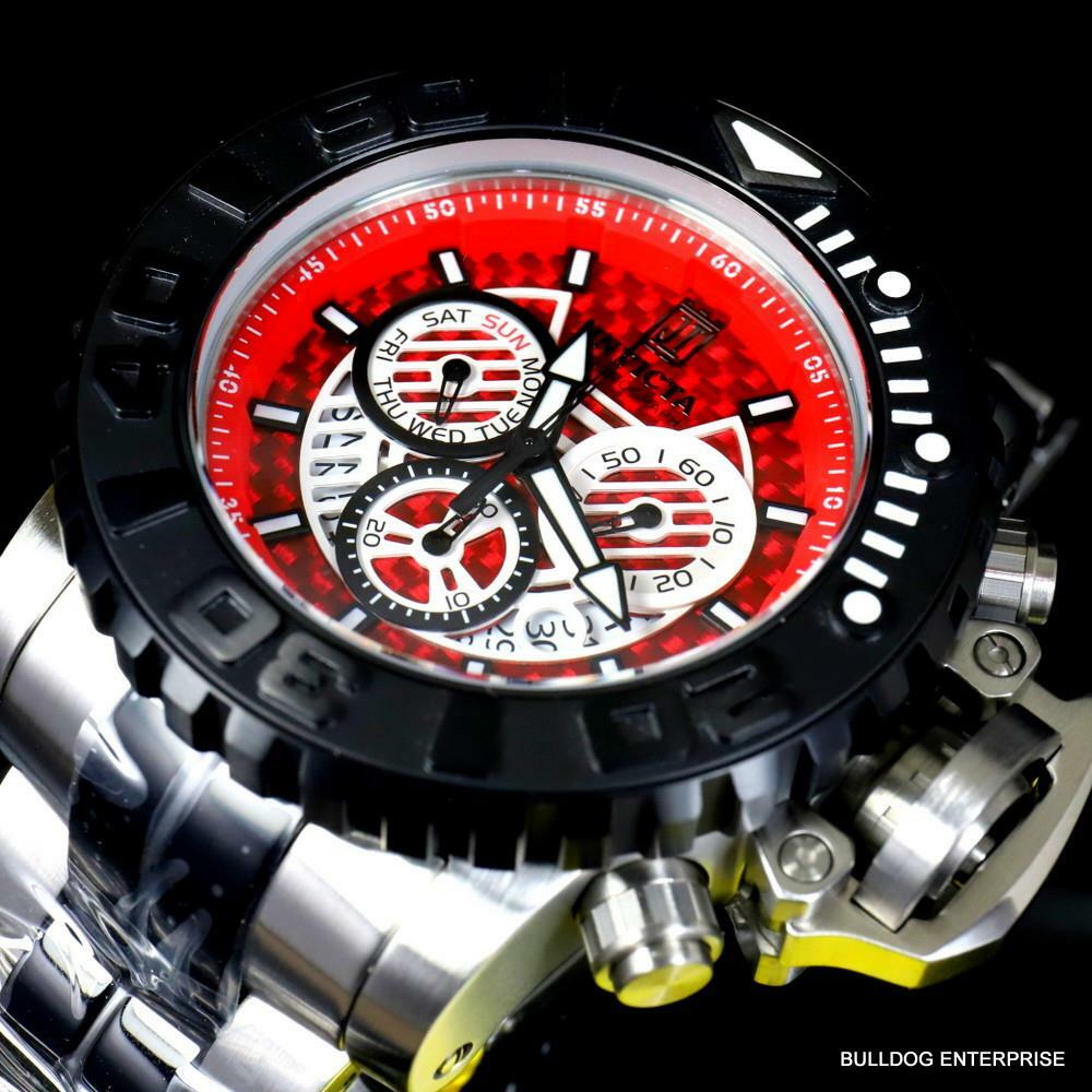 Invicta JT Sea Hunter Gen II Steel Red Glass Fiber Swiss Mvt 58mm Watch New