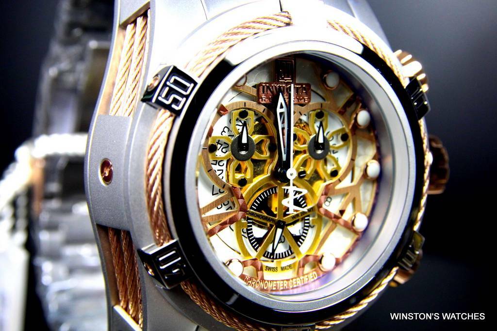Invicta Reserve Bolt Zeus Jason Taylor JT Swiss Made COSC LE Steel Watch New