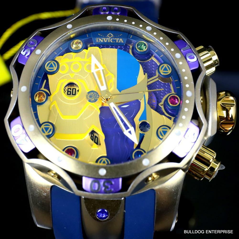 Invicta Marvel Thanos Venom Gen III Infiniti Gauntlet Chronograph 52mm Watch New