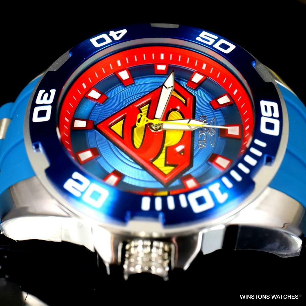 Invicta DC Comics Superman Pro Diver Scuba Blue 50mm Limited Edition Watch New