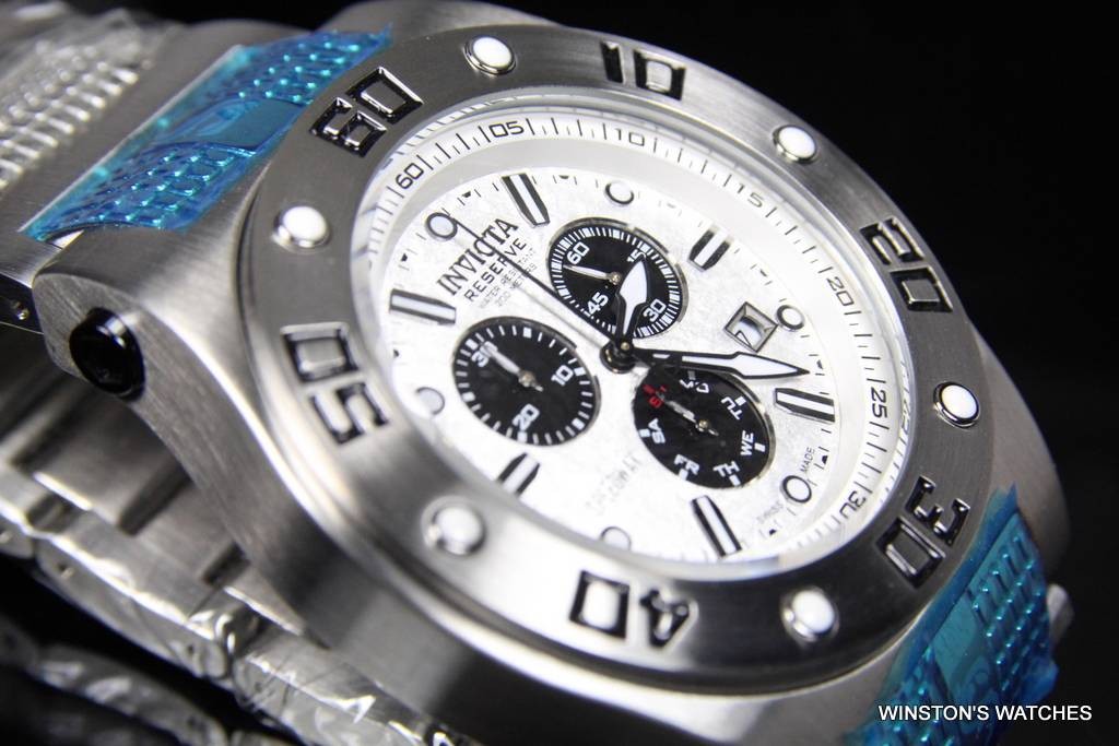 Men Invicta Reserve Speedway XL Swiss Made Chronograph Stainless Steel New