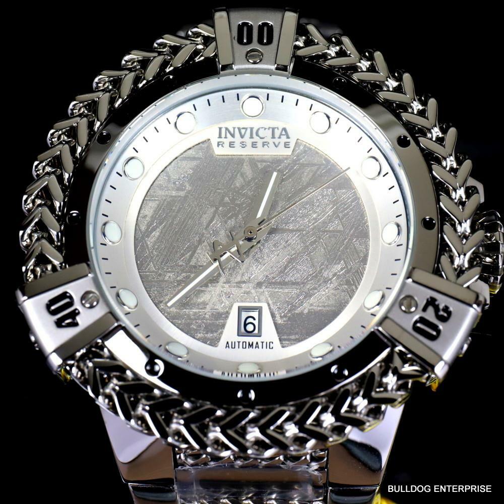 Invicta Reserve Hercules Meteorite Automatic Stainless Steel 56mm Watch New