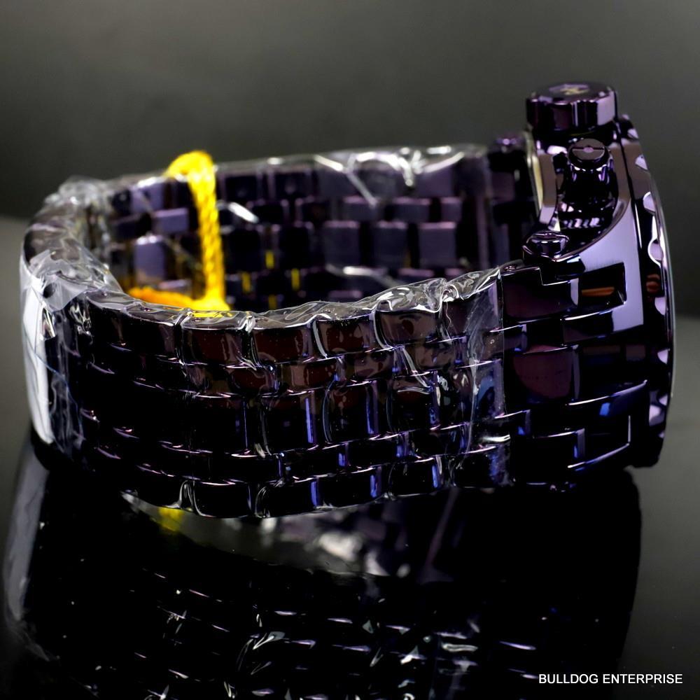 Invicta Reserve Subaqua Specialty 4.14 CTW Black Spinel Abalone Purple Watch New