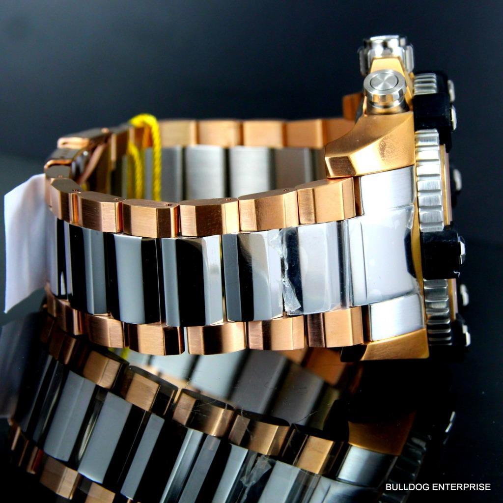 Invicta Reserve Grand Octane Arsenal Rose Gold Silver Swiss Made 63mm Watch New