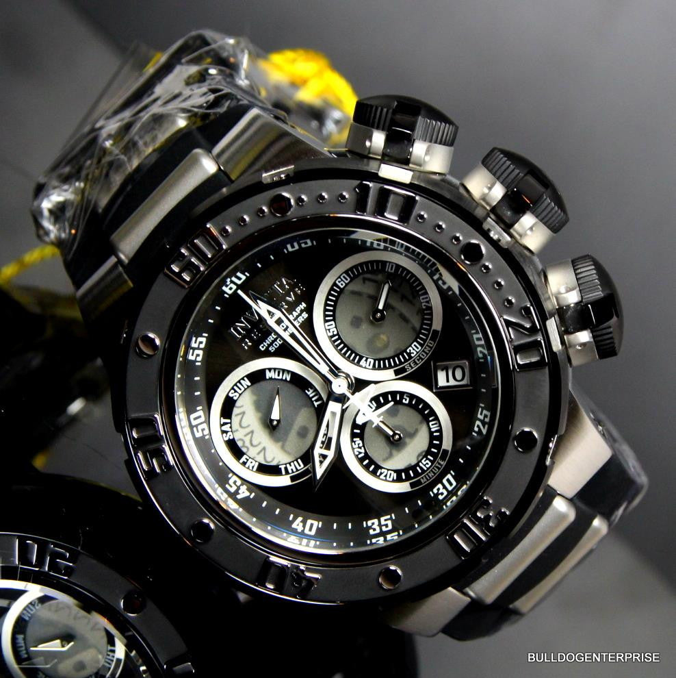 Invicta Reserve Subaqua Sea Dragon Chronograph Black 52mm Swiss Made Watch New