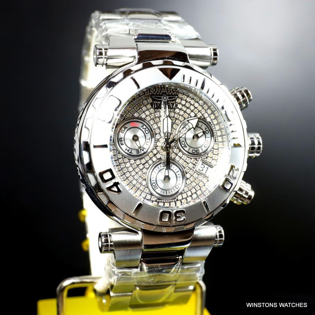 Invicta .93 CTW Diamonds Subaqua Noma I Next Gen 47mm Stainless Steel Watch New