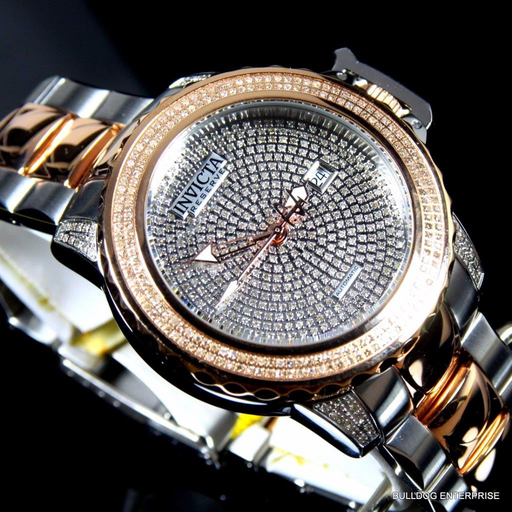 Invicta Reserve Subaqua Noma II 2 Tone Rose 2.91CTW Diamonds Automatic Watch New