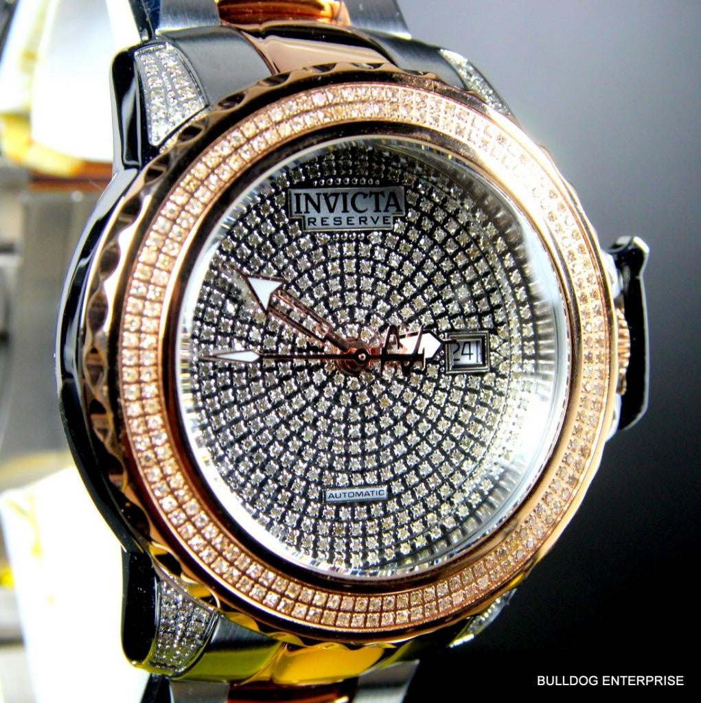Invicta Reserve Subaqua Noma II 2 Tone Rose 2.91CTW Diamonds Automatic Watch New
