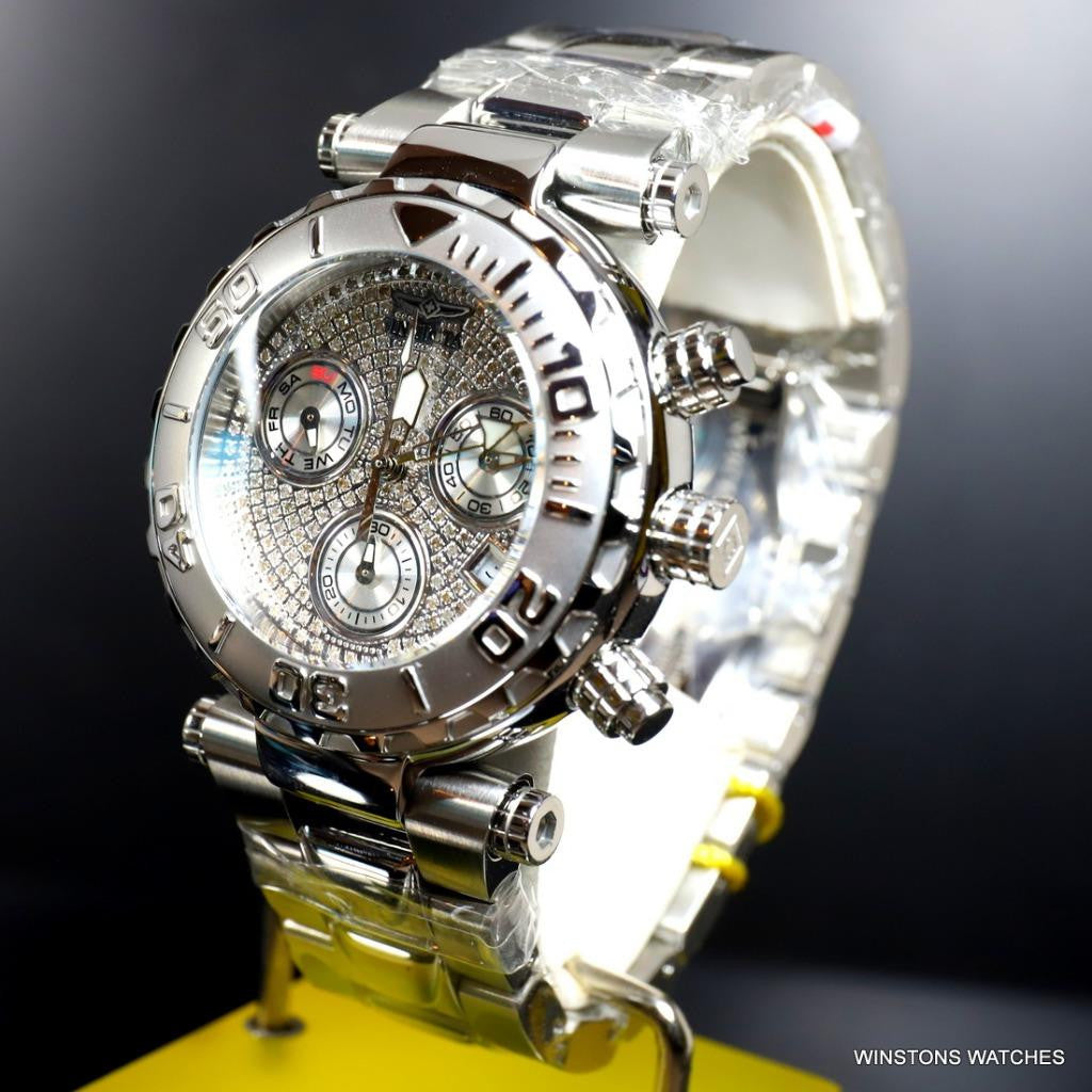 Invicta .93 CTW Diamonds Subaqua Noma I Next Gen 47mm Stainless Steel Watch New