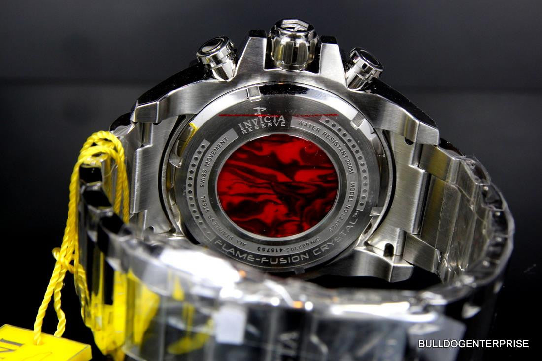 Invicta Reserve Grand Octane Arsenal Red Abalone High Polished 63mm Watch New