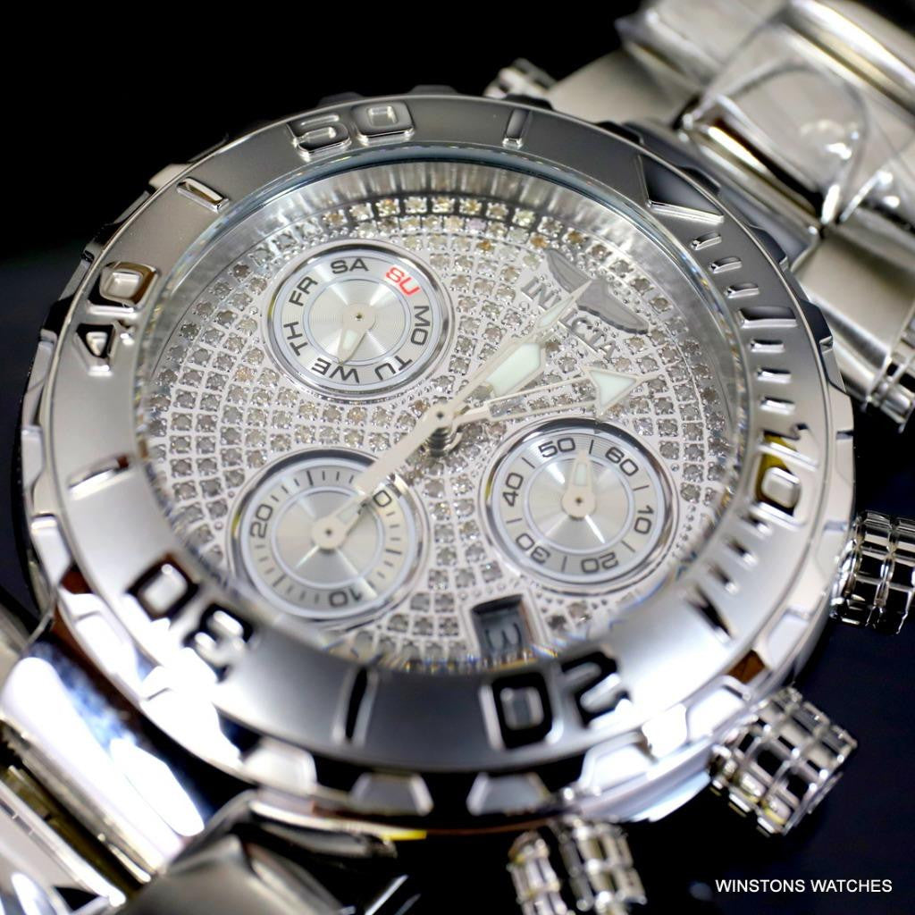 Invicta .93 CTW Diamonds Subaqua Noma I Next Gen 47mm Stainless Steel Watch New