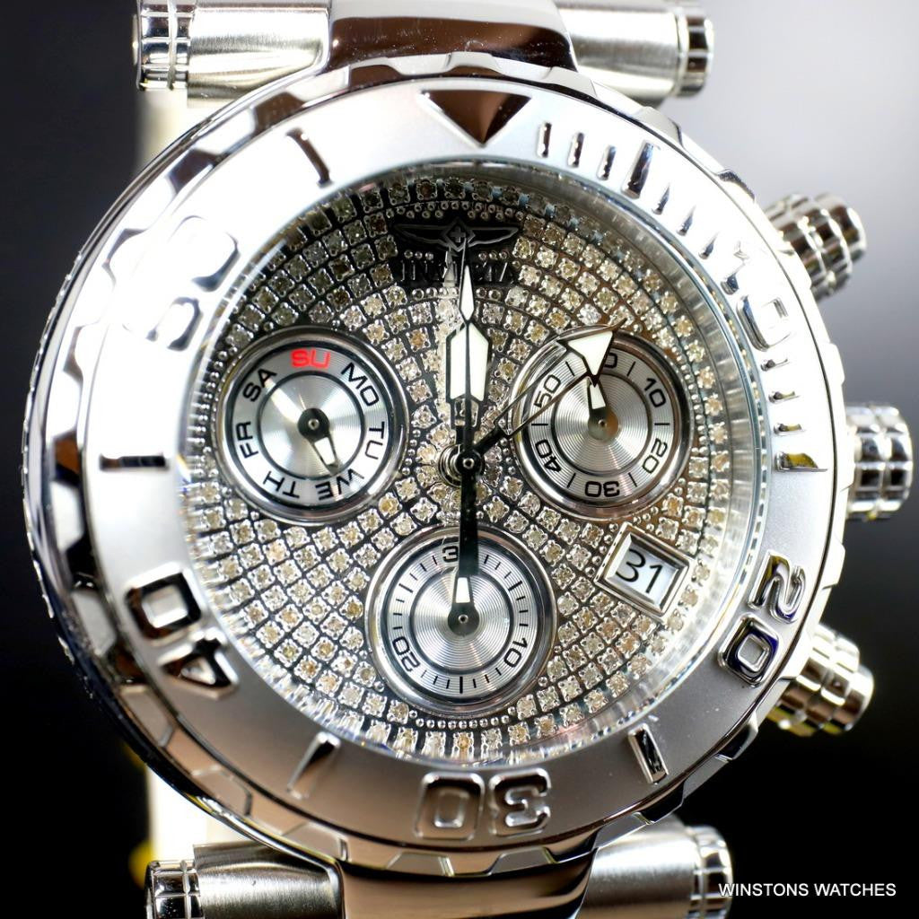 Invicta .93 CTW Diamonds Subaqua Noma I Next Gen 47mm Stainless Steel Watch New
