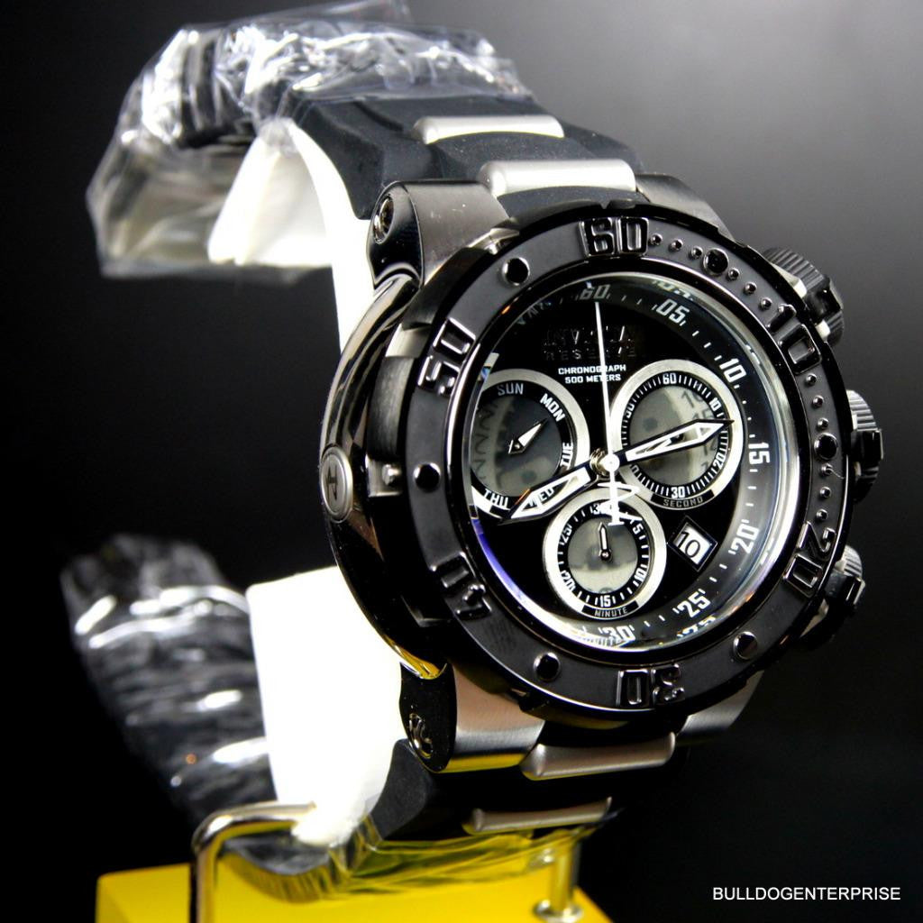 Invicta Reserve Subaqua Sea Dragon Chronograph Black 52mm Swiss Made Watch New