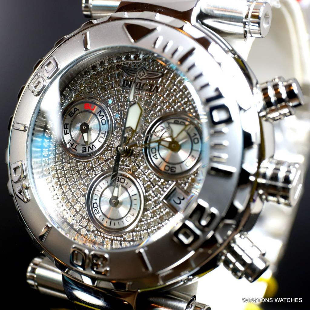 Invicta .93 CTW Diamonds Subaqua Noma I Next Gen 47mm Stainless Steel Watch New