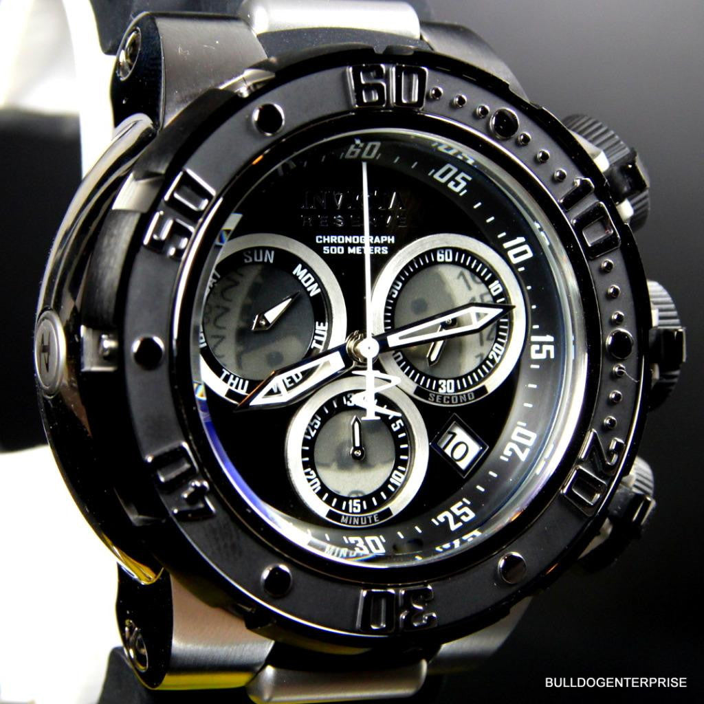 Invicta Reserve Subaqua Sea Dragon Chronograph Black 52mm Swiss Made Watch New